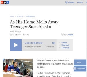 KCAW's Ed Ronco reported a story out of Sitka for "All Things Considered," from NPR News. Click on the image to listen to the story.