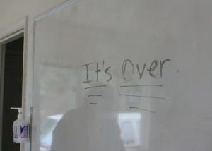 This message was written on a white board inside the house where clients lived during their stay at the residential treatment program.