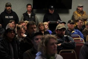 Fishermen and processors listened to an update on the herring fishery from the ADF&G on Wednesday, March 19.