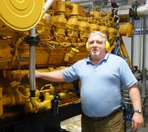 Yakutat Power’s Scott Newlun talks about diesel generation at the community’s diesel plant. (Ed Schoenfeld/CoastAlaska News)