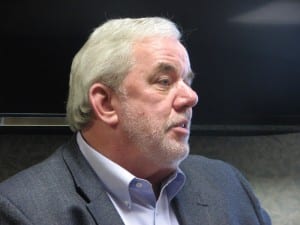 AGDC president Dan Fauske says the construction of a gasline will create 8,000 direct jobs and be "the largest project in the country." (KCAW photo/Robert Woolsey)