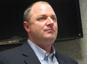 In addition to becoming involved in key senate elections, Eyler said the US Chamber is actively lobbying on fiscal, energy, and immigration policy. (KCAW photo/Robert Woolsey)