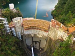 “One of the dangers there, as oil prices continue to go up, is that people will start to shift over to electricity, and all that additional capacity that you’ve gained by raising the dam will just go into existing inefficient buildings, or into new inefficient buildings," says Jon Heller. (Blue Lake Expansion photo/Desiree Brandis)