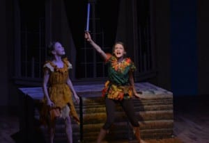 Addie Poulson (l.) and Esther Burdick appear in YPT's 2015 performance of 'Peter Pan.' (SFAC photo)