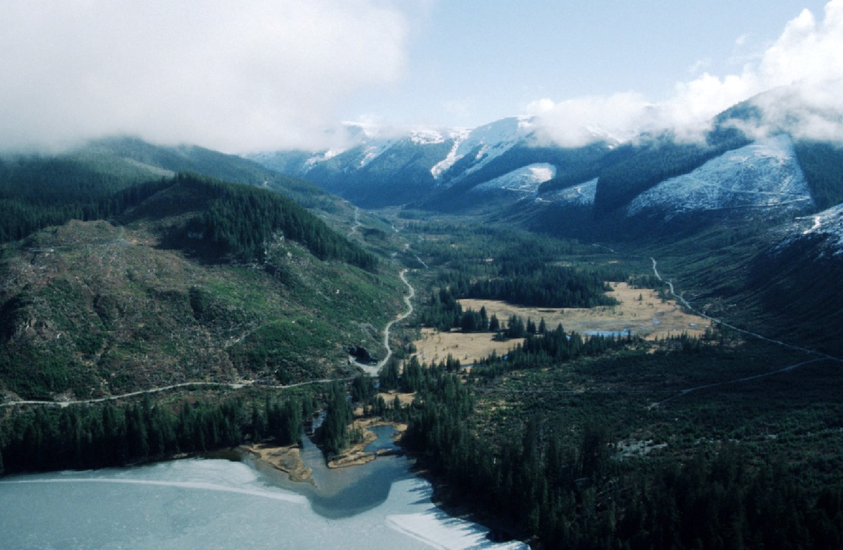 Logged lands at the head of Lake Kathleen, on Admiralty Island, are among those Shee Atiká has sold to the Forest Service to add to its Kootznoowoo Wilderness Area. (Photo courtesy U.S. Forest Service.)