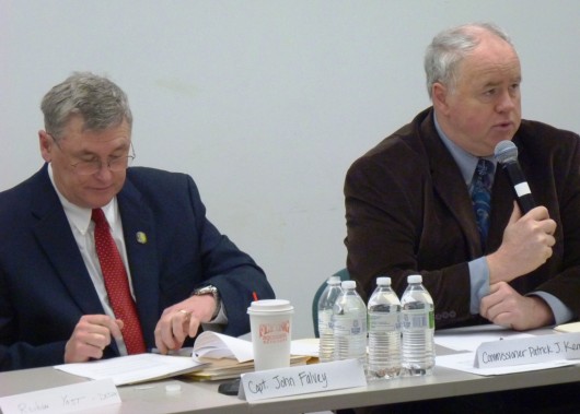 1-22-13 John Falvey, left, Pat Kemp, right at Kemp's first MTAB meeting