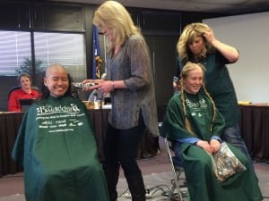 The Sitka Assembly took some time out from their usual business on Tuesday to recognize local volunteers…and in the process, turned Centennial Hall into a temporary barbershop. KCAW’s Rachel Waldholz has more.