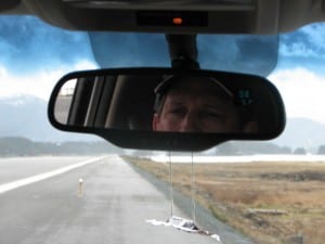 Dave Tresham is in charge clearing Sitka's runway of wildlife that might interfere with flight departures and arrivals. (KCAW photo/by Emily Forman)