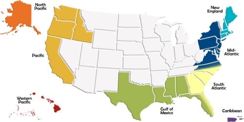 Magnuson-Stevens created 8 separate regional councils to manage fisheries in federal waters. According ALFA's Linda Behnken, not all regions have placed as much emphasis on resource protection as the North Pacific. (NOAA Fisheries image)