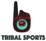 The new Tribal Sports logo, created by Tlingit and Aleut artists Nicolas Galanin.