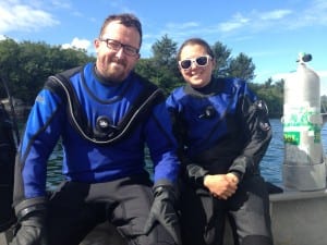 Ian Davidson and Michelle Maraffini, from the Smithsonian, helped design the eradication strategy. Trying to introduce a natural predator is risky: "We could end up with another invasive," Maraffini says. (KCAW photo/Robert Woolsey)